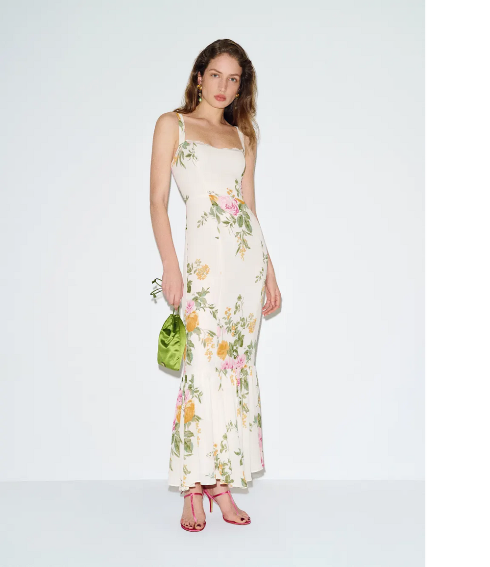 Reformation Irisa Dress Ivory - Size 4